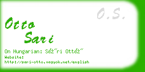 otto sari business card